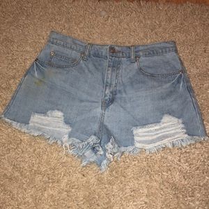 Denim shorts